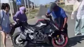 ДТП с мотоциклистом в Актау