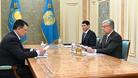 Касым-Жомарт Токаев на встрече с Бозумбаевым