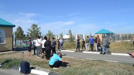 Люди на границе в Актюбинской области
