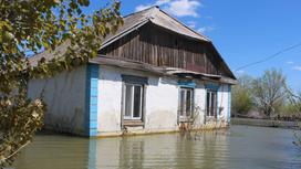 Затопленный дом в селе Диевка