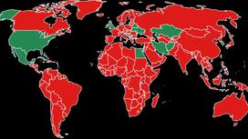 Карта мира во время пандемии
