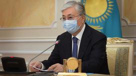 Касым-Жомарт Токаев выступает с речью