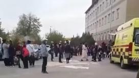 Эвакуация из школы Шымкента