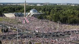 Митинги в Минске. Вид сверху