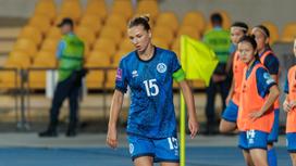 Казахстанская футболистка Юлия Мясникова