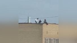 Три школьницы залезли на крышу многоэтажки в ВКО