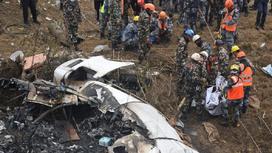 Место авиакатастрофы в Непале