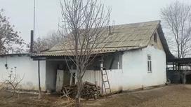 Дом, где погибли люди в Туркестанской области