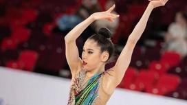 Гимнастка Эльжана Таниева Гимнастка Эльжана Таниева