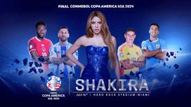 Постер выступления Шакиры в финале Кубка Америки-2024