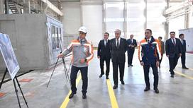 Тоқаев MODEX Astana темірбетон конструкцияларын шығаратын зауытқа барды