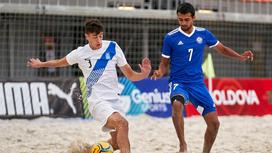 Матч по пляжному футболу Казахстан - Греция