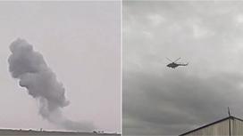 Взрыв и вертолет в ЗКО