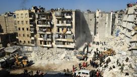 Последствия землетрясения в Сирии