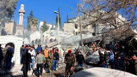 Разрушенный дом в Дамаске