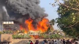 Пожар в парке развлечений в Индии