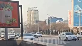 Ситуация у метро в Ташкенте