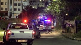 Полиция и экстренные службы на месте падения дрона в Израиле
