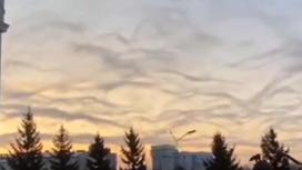необычные облака над Астаной
