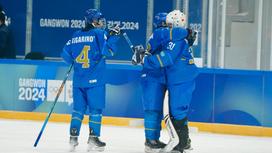 Юношеская сборная Казахстана по хоккею на Олимпиаде-2024