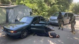 Задержание подозреваемых в Алматы