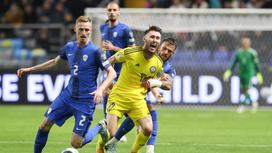 Матч отбора Евро-2024 Казахстан - Словения