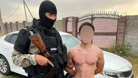 Задержание подозреваемого в Алматинской области