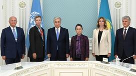 Касым-Жомарт Токаев и представители ООН