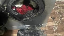 Сгоревшая стиральная машина
