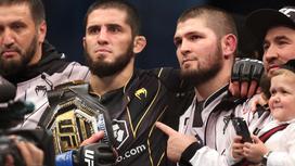 Чемпион UFC Ислам Махачев и Хабиб Нурмагомедов