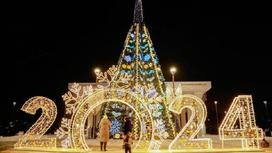 Новогодняя елка в Астане
