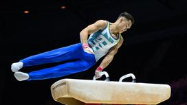 Казахстанский гимнаст Ильяс Азизов