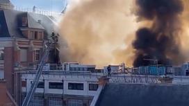 Пожар на фабрике по производству денег во Франции