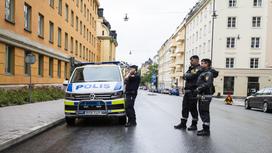 полиция на дороге в швеции