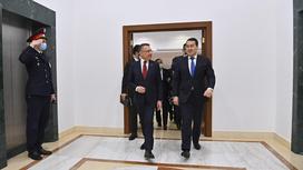 Премьер-министр РК Алихан Смаилов и вице-президент Турции Фуат Октай