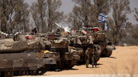 Израильские солдаты на границе с сектором Газа