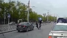 Инцидент на дороге в Павлодаре