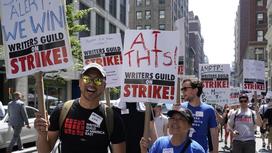 Забастовка сценаристов в Нью-Йорке