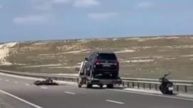 Место аварии в Мангистау