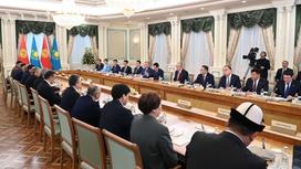 Встреча делегаций Казахстана и Кыргызстана