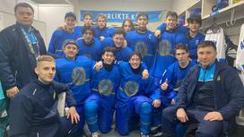 Сборная Казахстана по хоккею "три на три" на юношеской Олимпиаде-2024