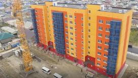 Строительство многоэтажного здания в Атырауской области
