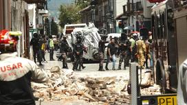 Разрушения после землетрясения в Эквадоре