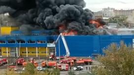 Пожар в ТЦ "Астыкжан"