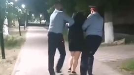 Задержание девушки в Павлодаре