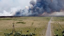 Пожар в Абайской области