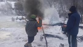 Алматинцы массово жалуются на проблемы с водой и теплом из-за морозов
