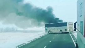 Тела 44 погибших извлекли из сгоревшего автобуса в Актюбинской области