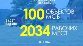 100 малых предприятий планируют запустить в Алматинской области