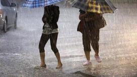Штормовое предупреждение в Алматы: ожидается сильный дождь